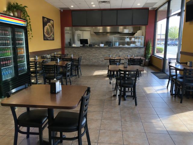 Popular taco restaurant near the university